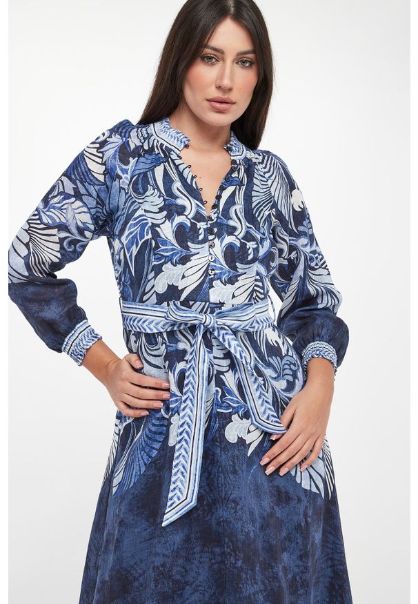 Hale bob - Sukienka maxi lniana HALE BOB. Materiał: len. Długość: maxi