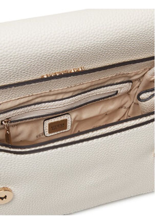 Guess Torebka Calista HWBG73 34210 Écru. Kolor: kremowy. Materiał: skórzane