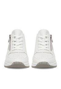 Rieker Sneakersy CEO-N4340-80 Biały. Kolor: biały. Materiał: syntetyk, skóra #2