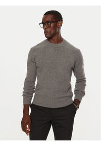 AMI PARIS Sweter HKS057.005 Szary Regular Fit. Kolor: szary. Materiał: kaszmir