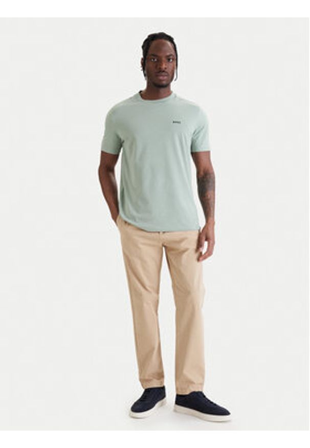 BOSS T-Shirt 50506373 Zielony Regular Fit. Kolor: zielony. Materiał: bawełna