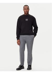 Hugo - HUGO Bluza Dusplited 50542847 Czarny Relaxed Fit. Kolor: czarny. Materiał: bawełna #4