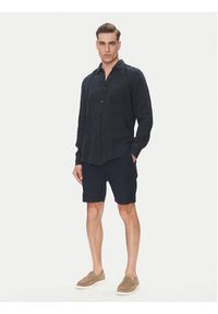 BOSS Szorty materiałowe 50536863 Granatowy Tapered Fit. Kolor: niebieski. Materiał: syntetyk #5