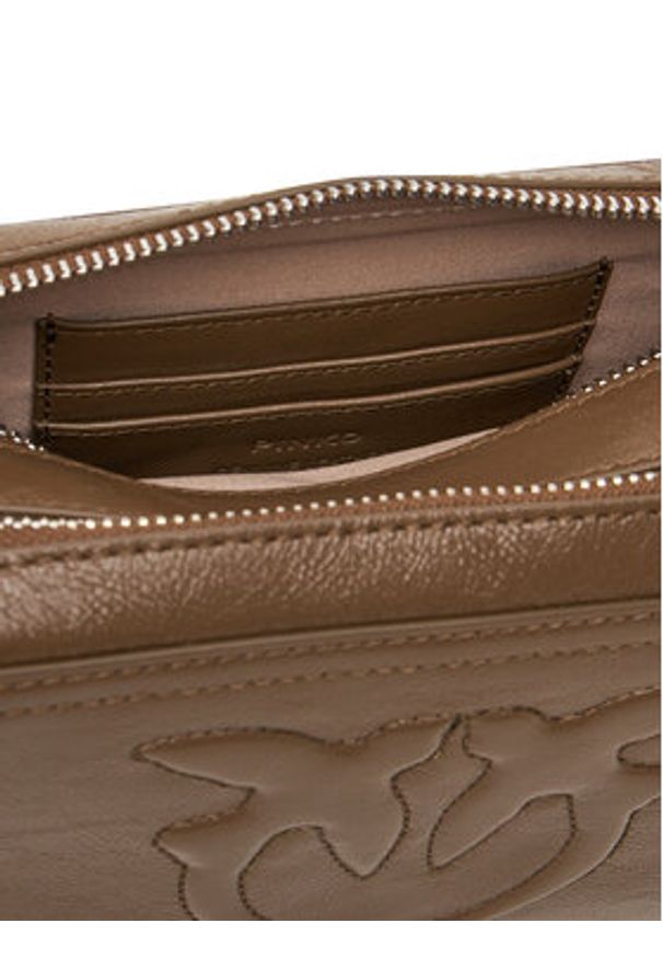 Pinko - PINKO Torebka Carrie Camera Bag Classic PE 25 PLTT 104336 A26J Zielony. Kolor: zielony. Materiał: skórzane