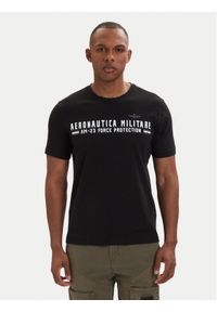 Aeronautica Militare T-Shirt 261TS1942UJ00538 Czarny Regular Fit. Kolor: czarny. Materiał: bawełna #1
