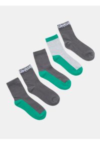 Sinsay - Bawełniane skarpetki 5 pack - zielony. Kolor: zielony. Materiał: bawełna #1