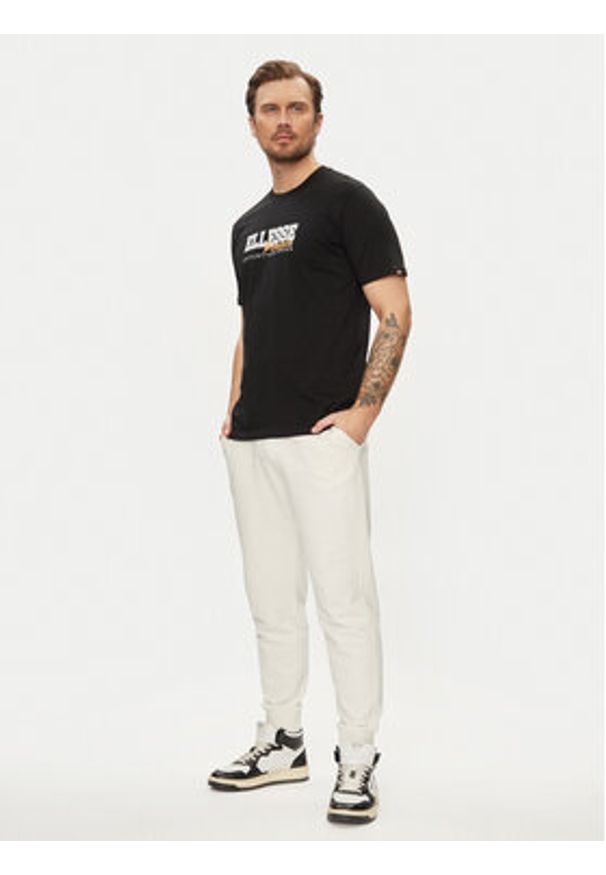 Ellesse T-Shirt Zagda SHV20122 Czarny Regular Fit. Kolor: czarny. Materiał: bawełna
