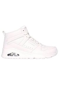 skechers - Buty do chodzenia damskie Skechers Uno-High Regards. Wysokość cholewki: za kostkę. Kolor: biały. Materiał: syntetyk, materiał. Szerokość cholewki: normalna. Model: Skechers Sport. Sport: turystyka piesza #2