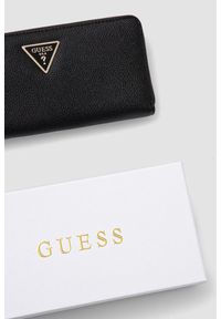 Guess - GUESS Czarny damski portfel Laurel Slg. Kolor: czarny. Materiał: skóra ekologiczna #3