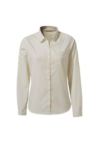 CRAGHOPPERS - Koszula podróżnicza damska Craghoppers Kiwi II LS Shirt. Kolor: biały
