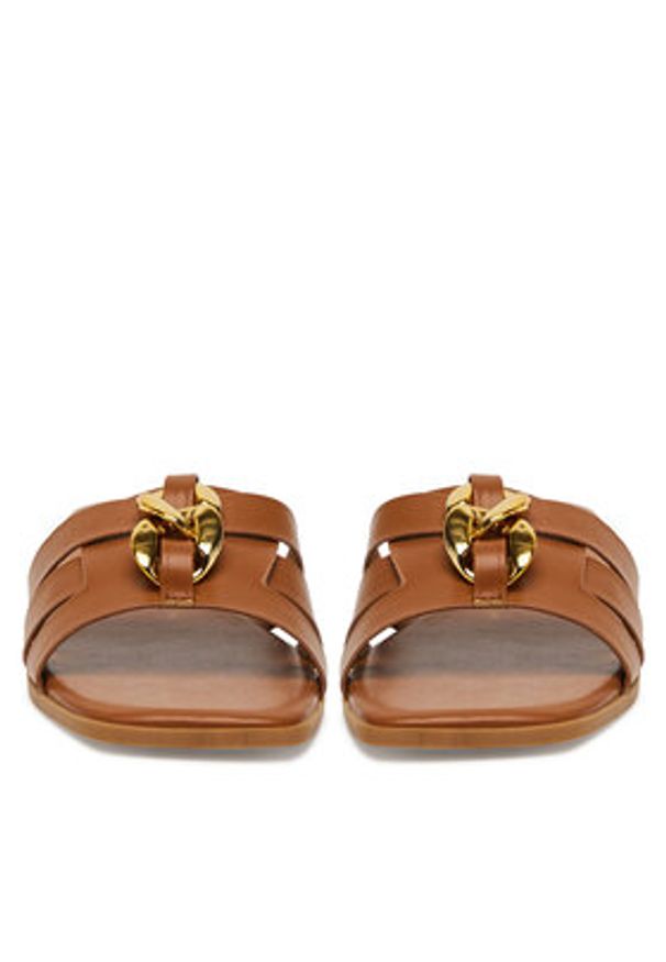 DeeZee Klapki E2031-11 Brązowy. Kolor: brązowy. Materiał: syntetyk, materiał