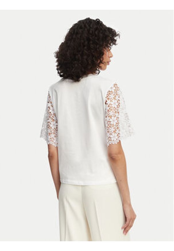 Marella T-Shirt Ceppo 2615971062 Biały Regular Fit. Kolor: biały. Materiał: bawełna