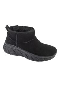 skechers - Buty sportowe Sneakersy damskie, Bobs B Flex Hi - Hi Frost. Kolor: czarny. Sport: turystyka piesza