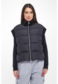 Kamizelka damska wełniana z naturalnym pierzem PESERICO. Materiał: wełna #4