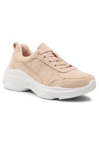Sneakersy Jenny Fairy XO-CB9171-1E Beige. Kolor: beżowy. Materiał: materiał #1