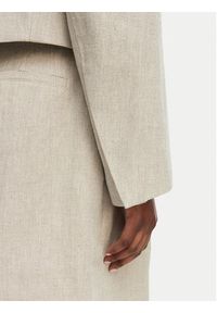 BOSS Marynarka Jojeka1 50560970 Beżowy jasny Oversize. Kolor: beżowy. Materiał: len #5