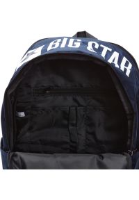 Big Star Accessories - Niebieski Plecak Big Star Modny Plecak Do Szkoły. Kolor: niebieski. Materiał: materiał. Wzór: aplikacja. Styl: casual #5