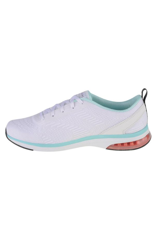 skechers - Buty do chodzenia damskie, Skechers Skech-Air Edge - Mellow Days. Kolor: biały, wielokolorowy. Materiał: guma, materiał, syntetyk. Model: Skechers Sport. Sport: turystyka piesza