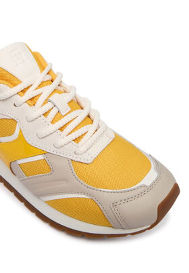 TOMMY HILFIGER - Tommy Hilfiger Sneakersy Th Modern Runner Mix Mat FW0FW09098 Kolorowy. Materiał: skóra. Wzór: kolorowy