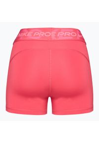 Spodenki treningowe damskie Nike Pro Mid Rise 3". Kolor: różowy