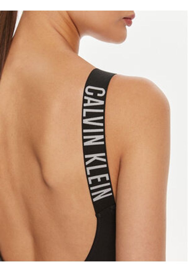 Calvin Klein Swimwear Strój kąpielowy KW0KW01599 Czarny. Kolor: czarny. Materiał: syntetyk
