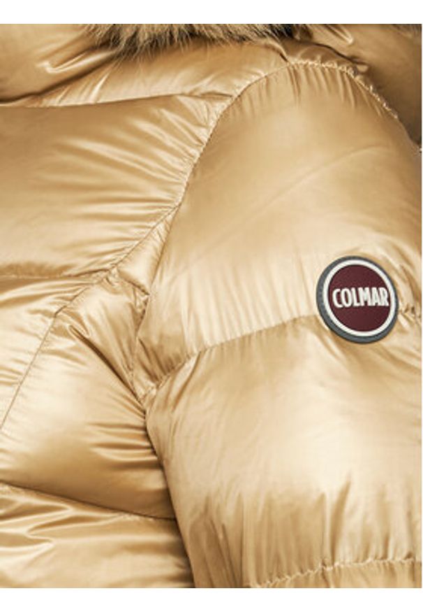 Colmar Kurtka puchowa Friendly 2221F 5WG Brązowy Regular Fit. Kolor: brązowy. Materiał: syntetyk