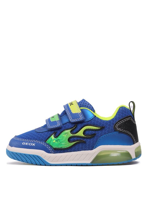 Sneakersy Geox J Inek B. B J359CB 014BU C4344 S Royal/Lime. Kolor: niebieski. Materiał: materiał