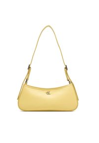 Calvin Klein Torebka Ck Small Shoulder Bag LV04F3170G Beżowy. Kolor: beżowy. Materiał: skórzane #1