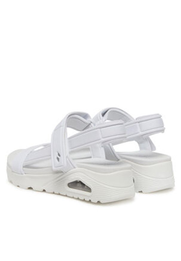 skechers - Skechers Sandały Uno-Summer Stand2 119813/WHT Biały. Kolor: biały. Materiał: materiał