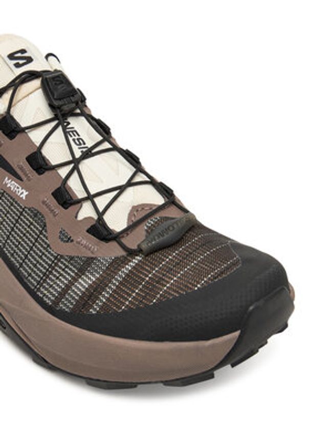 salomon - Salomon Buty do biegania Genesis L47881000 Brązowy. Kolor: brązowy. Materiał: materiał