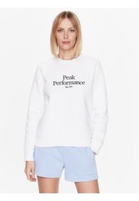 Peak Performance Bluza Original G77752320 Biały Regular Fit. Kolor: biały. Materiał: bawełna #1