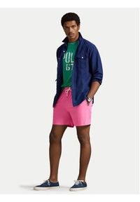 Polo Ralph Lauren Szorty kąpielowe 710957782506 Różowy Classic Fit. Kolor: różowy. Materiał: syntetyk #4