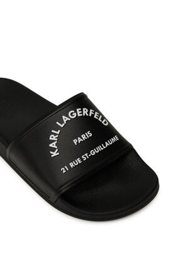 Karl Lagerfeld - KARL LAGERFELD Klapki Kondo 2.0 KL80908A Czarny. Kolor: czarny. Materiał: syntetyk