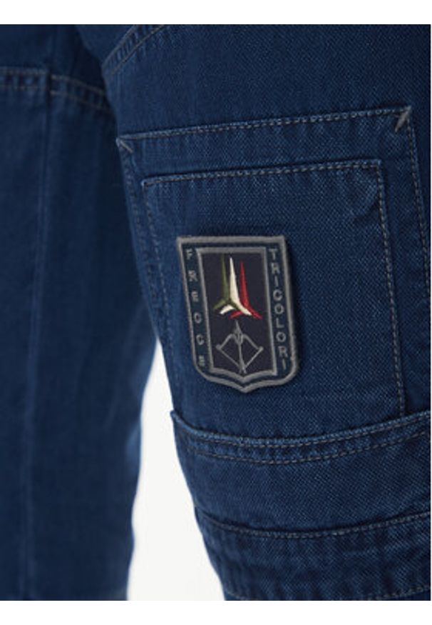 Aeronautica Militare Jeansy 251PA1655CT3507 Granatowy Regular Fit. Kolor: niebieski