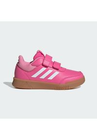 Adidas - Tensaur Hook and Loop Shoes. Kolor: różowy, biały, wielokolorowy. Materiał: materiał. Sport: turystyka piesza