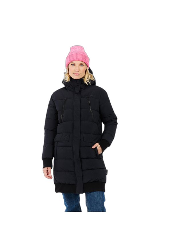 Damska kurtka puchowa Protest Kooky. Kolor: czarny. Materiał: puch. Sezon: zima. Styl: elegancki