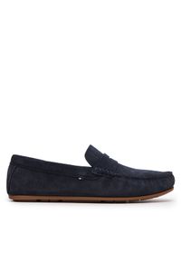 TOMMY HILFIGER - Tommy Hilfiger Mokasyny Casual Hilfiger Suede Driver FM0FM04998 Granatowy. Okazja: na co dzień. Kolor: niebieski. Materiał: zamsz, skóra. Styl: casual