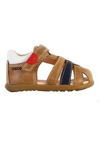 Sandały Geox Model B Sandal Macchia Boy Kolor Brązowy. Kolor: wielokolorowy, beżowy, brązowy