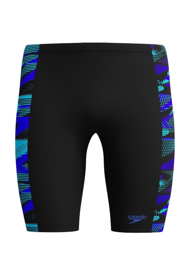 Speedo - Męskie Spodenki Hyperboom Jammer. Kolor: czarny, niebieski, wielokolorowy. Styl: sportowy
