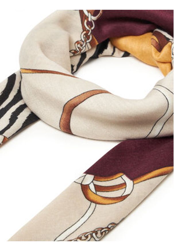 Liu Jo Chusta Foulard Ribbon Anima 2F5083 T0300 Beżowy. Kolor: beżowy. Materiał: materiał, poliester