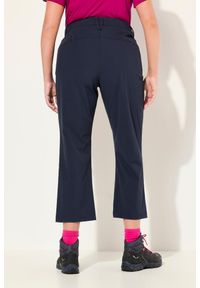 ULLA POPKEN - Damskie Spodnie funkcyjne 7/8 szybkoschnące wygodny pas. Kolekcja: plus size. Kolor: niebieski. Materiał: elastan, poliamid, materiał. Długość: długie