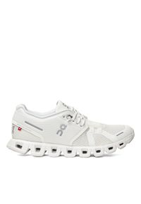Buty treningowe damskie białe On Running Cloud 5. Kolor: biały. Materiał: guma, tkanina. Sport: bieganie #6