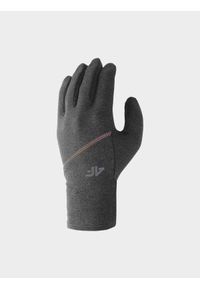4f - 4F Rękawiczki dzianinowe Touch Screen uniseks - szare XS. Kolor: szary. Materiał: dzianina. Wzór: jednolity. Sezon: jesień, zima. Styl: casual