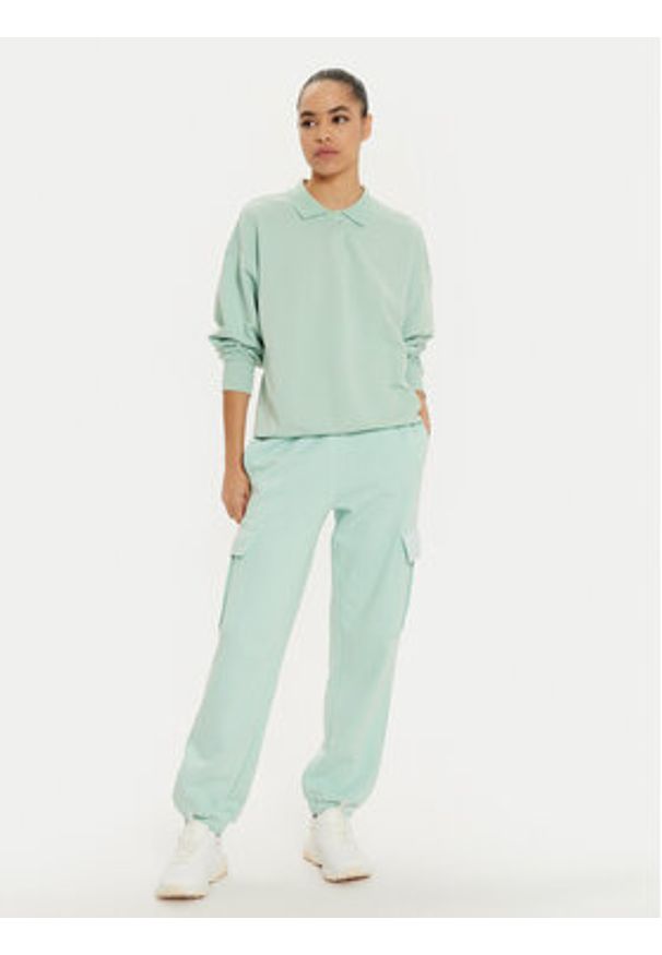 Champion Bluza 117541 Zielony Loose Fit. Kolor: zielony. Materiał: syntetyk, bawełna