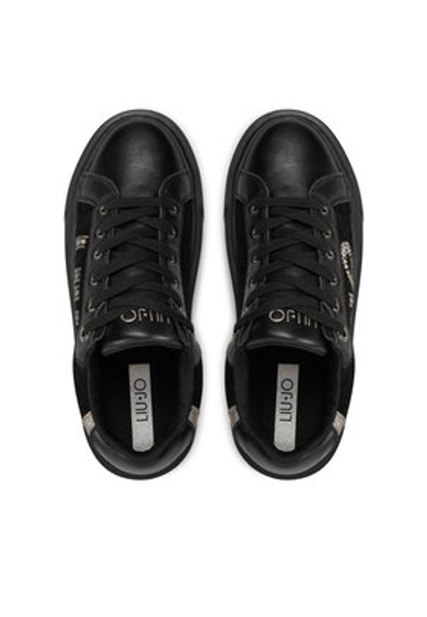 Liu Jo Sneakersy Kylie 22 BF4061 PX230 Czarny. Kolor: czarny. Materiał: zamsz, skóra