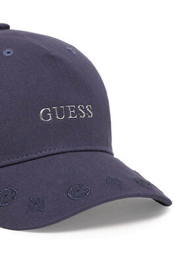 Guess Czapka z daszkiem V5YZ01 WFKN0 Granatowy. Kolor: niebieski. Materiał: bawełna, materiał