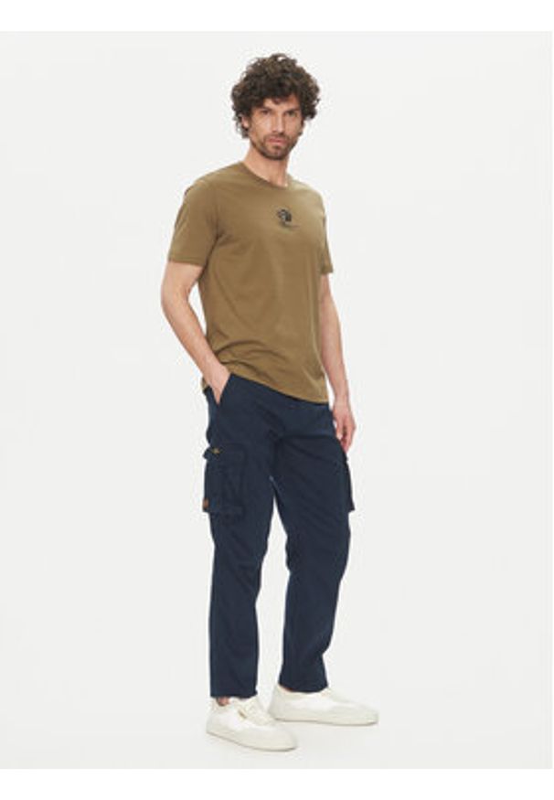 Aeronautica Militare Spodnie materiałowe 251PA1658CT3511 Granatowy Regular Fit. Kolor: niebieski. Materiał: bawełna