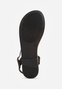 Born2be - Czarne Sandały na Płaskiej Podeszwie ze Splątanymi Paskami Catalia. Okazja: na co dzień, na randkę, na spacer. Zapięcie: pasek. Kolor: czarny. Wzór: paski. Sezon: lato. Obcas: na płaskiej podeszwie. Styl: elegancki, casual #7