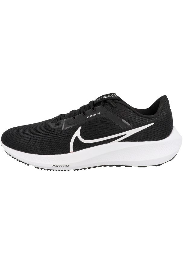 Buty do biegania męskie Nike Pegasus 40. Kolor: czarny. Materiał: materiał. Szerokość cholewki: normalna
