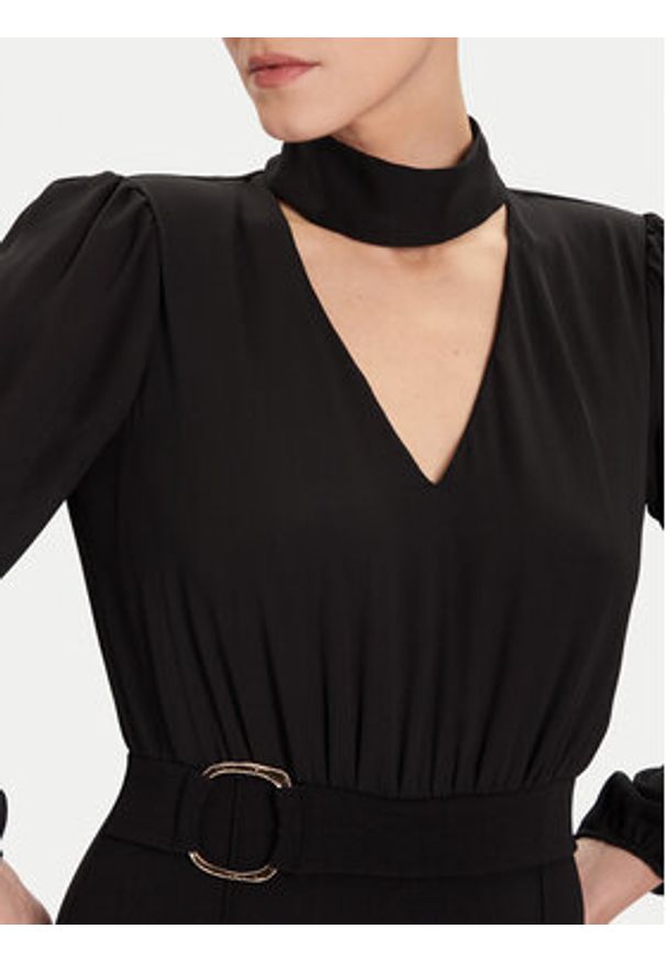 Rinascimento Kombinezon CFC0020090002 Czarny Wide Leg. Kolor: czarny. Materiał: syntetyk